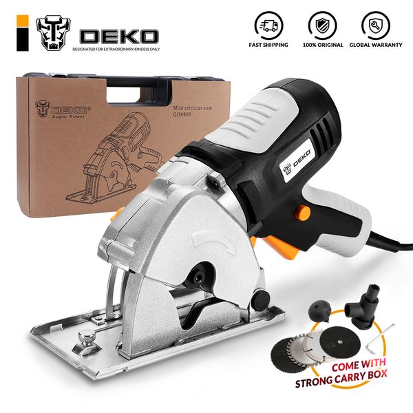 

deko mini circular saw handle power tools 4 blades bmc box electric saw with personal safety and electrical safety system