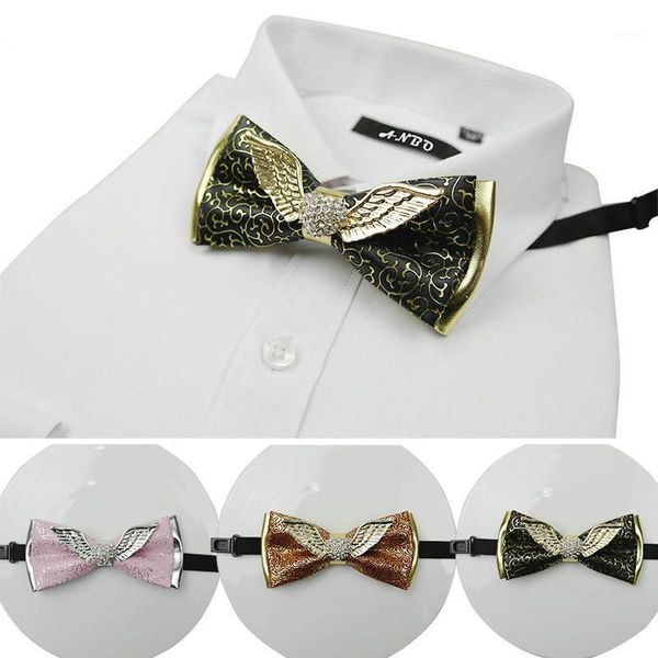 

fashion gifts for men neckties bowtie diamond butterfly leather bow ties detachable collar men tie fun gifts1, Blue;purple