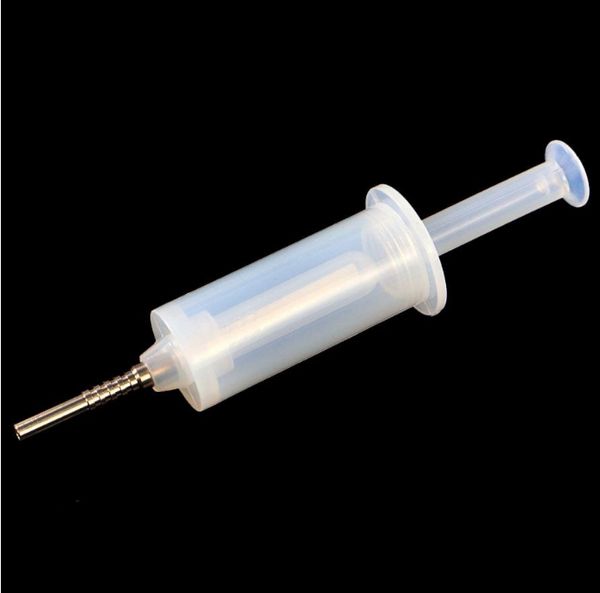 2022 novo kit de coletor de néctar de seringa concentrado com tubulação de fumaça de titânio Super claro queimador de óleo tubo de silicone para fumar livre