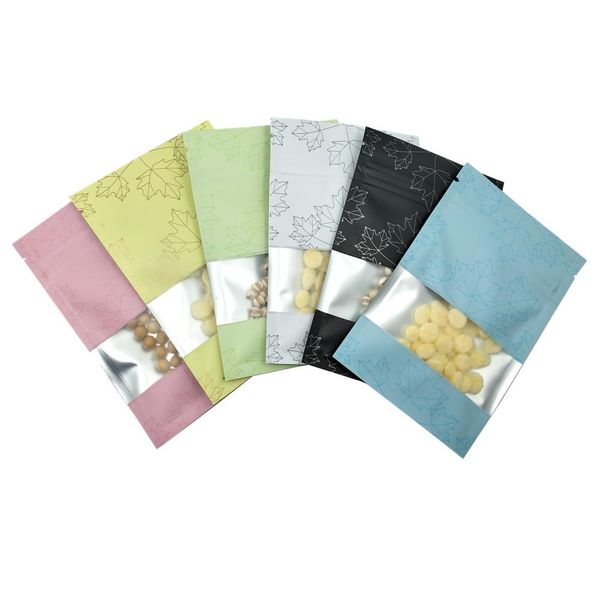 

100шт 8x12cm flat многократно закрывающаяся почтовый замок сумки красочные алюминиевой фольги пакет сумка закуска хранения продуктов майларо