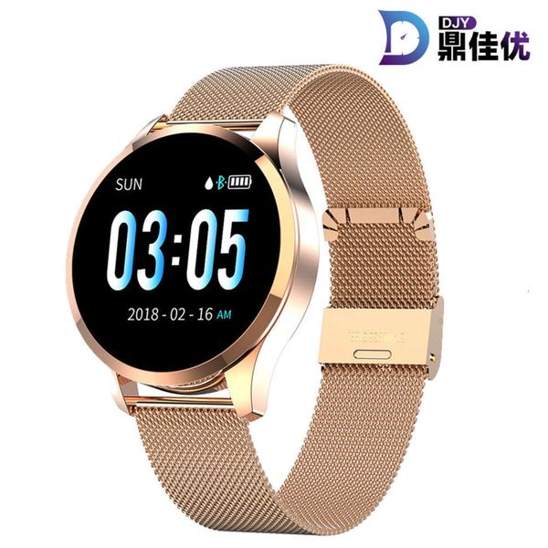 

q9 new circle intelligent color screen heart rate step monitoring waterproof bluetooth sports br