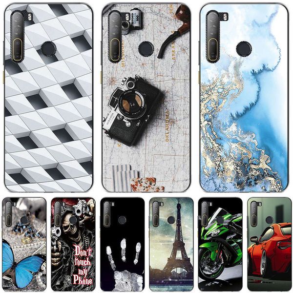 

rfbghtc dire 20 pro 20 plus 2020 6.5 inch case and case, modern marble ink jet printing casezasw