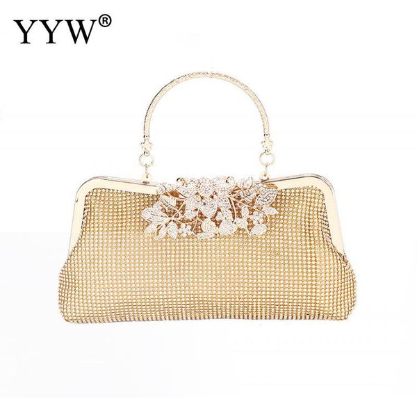 

women's vintage style pearl tote bags evening clutch wedding purse flower rhinestone evening tote gold black silver