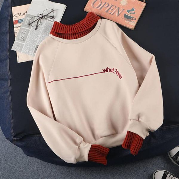 

women fashion autumn spring ladies kawaii students sweatshirt hoodies pink ladies jumper cute girls korean streetwear, Black