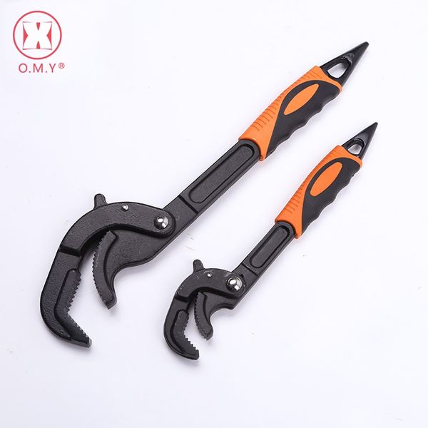 

omy 10-35 / 30-60mm universal pipe wrench multi tool high-carbon steel key set open wrench monkey spanner plumber hand tools