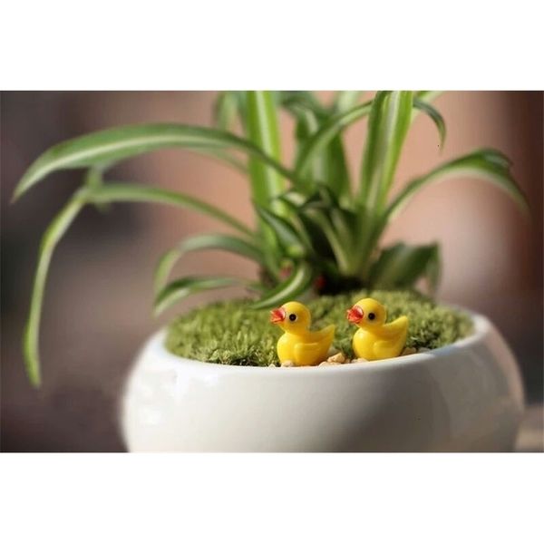 

factory fairy garden miniature yellow resin crafts bonsai diy decors swimming duck 1.8*1.5cm