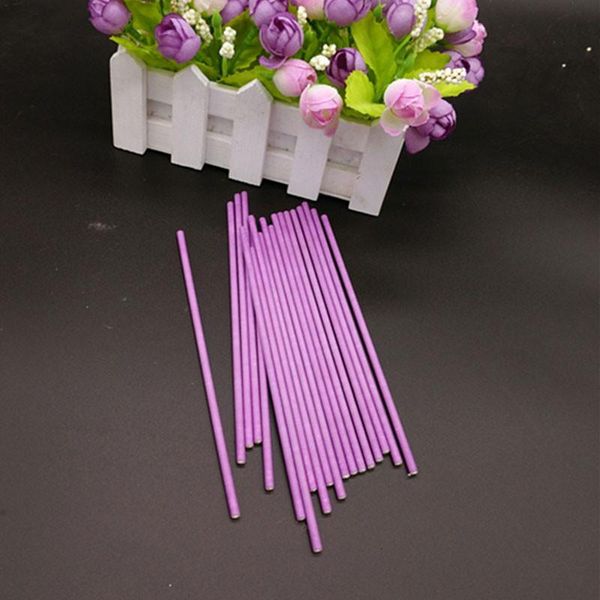 

8.5 20см цветная бумага lollipop палочки 50 шт food grade бумаги lollipop стик торт палочки конфеты поставок сахара sqcwtq home003