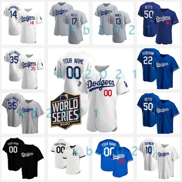 

dodgers los angeles 2020 world series jersey mookie betts cody bellinger clayton kershaw justin turner piazza hernandez seager ryu muncy, Blue;black