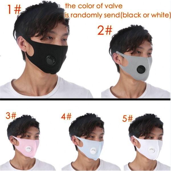 

mouth silk cotton with ice cover valve washable breathable dustproof pm2.5 protective masks designer mask ffa4037 bkfm#