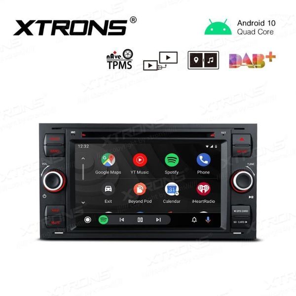 

7" android 10.0 os car dvd multimedia player radio for focus ii 2005-2007 kuga 2008-2012 c-max 2005-2007 connect 2007-20091