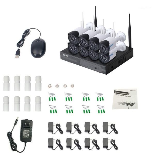 

wireless camera kits 2021 escam wnk804 720p cctv system 8ch hd nvr kit kit1