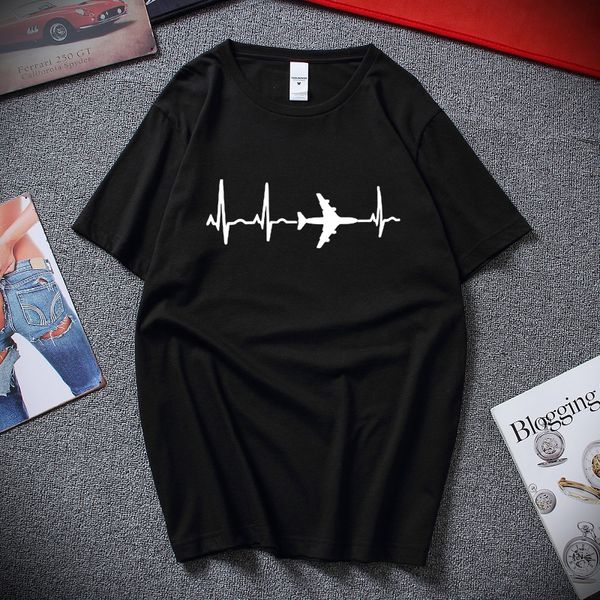 

plane aviation tank cardiogram enthusiasts tshirt comfortable leisure tee gift casual travel space hooded sweatshirt hoodie men t shirt
