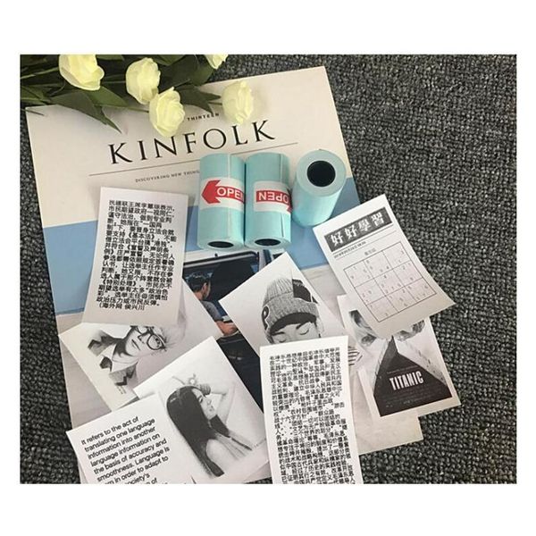 

new thermal paper label paper sticker paper for peripage paperang p printer papers office jlldtw outer007