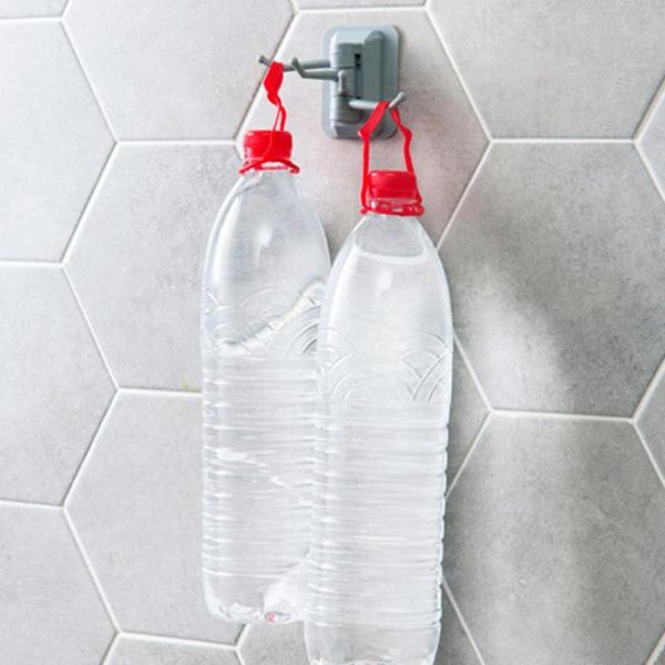 

flexible abs 180 Â°rotary hook multi-function 4-hook adhesive towel hook bathroom kitchen