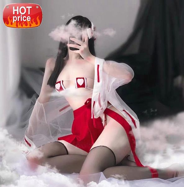 

women's lingerie set kimono apparel witch uniform fancy costumes cute cos suit for girls japanese anime cosplay maid dress #ql8r, Black;white