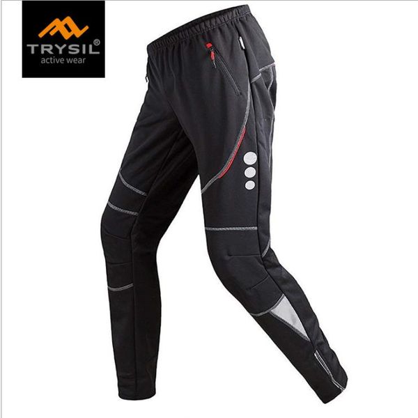 

winter warm and cold-proof men's sports mountaineering assault riding trousers night riding plus velvet windproof mountain biking cloth