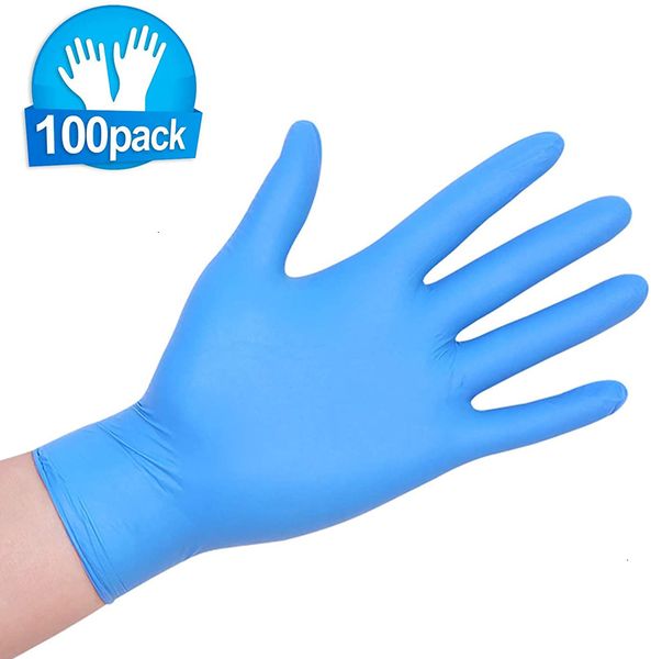 

universal vinyl 100pcs/box disposable gloves latex powder-industrial food safety nitrile laboratory1