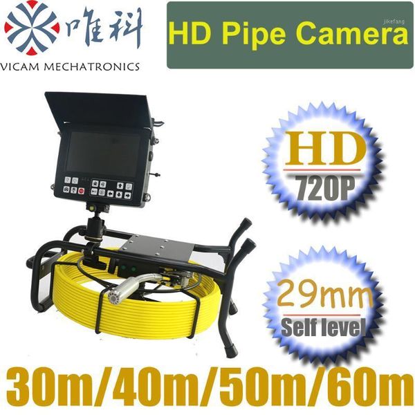 

30m 512hz transmitter self leveling inspection camera with 8inch hd display and hd dvr recording function1