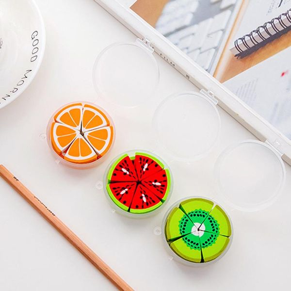 

10 pcs set boxed fruit eraser rubber creative kawaii stationery kids pencil eraser school papelaria supplies gift ideas h bbyutv