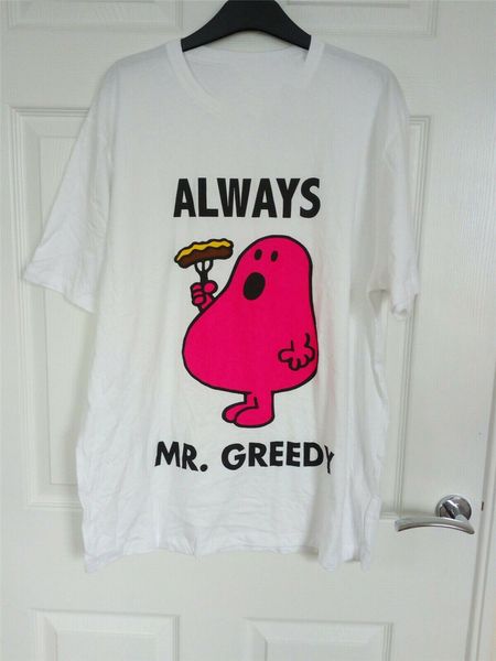 

mr men little miss mr greedy t shirt size l diy prited tee shirt sport hooded sweatshirt hoodie