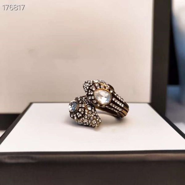 

europe and the united states fashion high-end new diamond ring, Silver