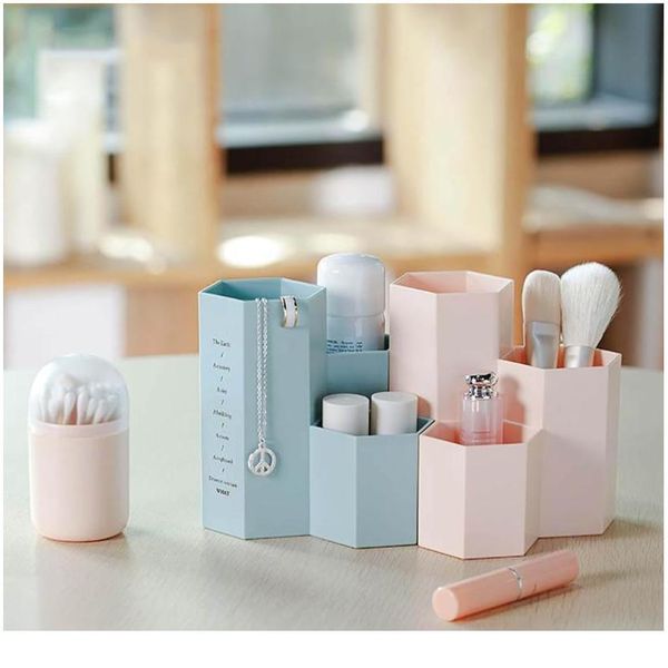 

nordic makeup brushes holder storage box nail polish cosmetics box pen holder 3 lattices makeup brush storage ca bbyunw