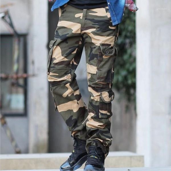 

men's pants mixcubic 2021 men loose tactical multi-pocket washing overalls camouflage cargo for men,28-381, Black