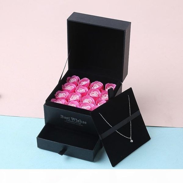 

simulation rose soap flower with box wedding souvenir valentines day gift birthday beautiful gift for mother p20 c18112601