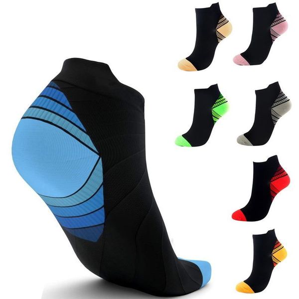 

new men compression ankle socks sports breathable plus size underwear socks anti fatigue pressure circulation men gifts1, Black