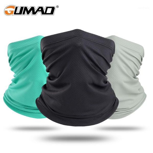 

cycling caps & masks upf 50+ bandana cool summer tube scarf face mask breathable neck gaiter cover elastic running hiking bicycle men women1, Black