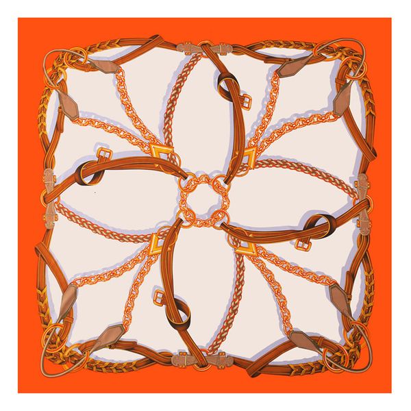 

130*130cm fashion silk scarf women large shawls stoles melt chain print square scarves echarpes foulards femme wrap bandanas, Blue;gray