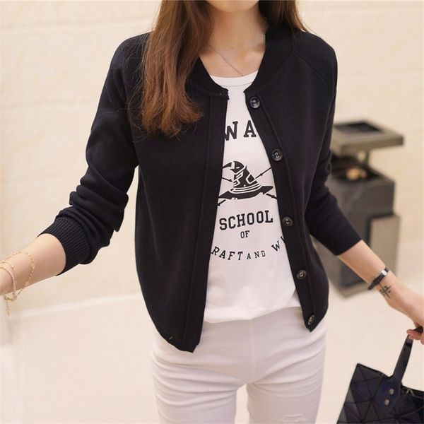 

korean women's sweater cardigan sweater coat a thin and short paragraph hitz air jacket y200106, White;black