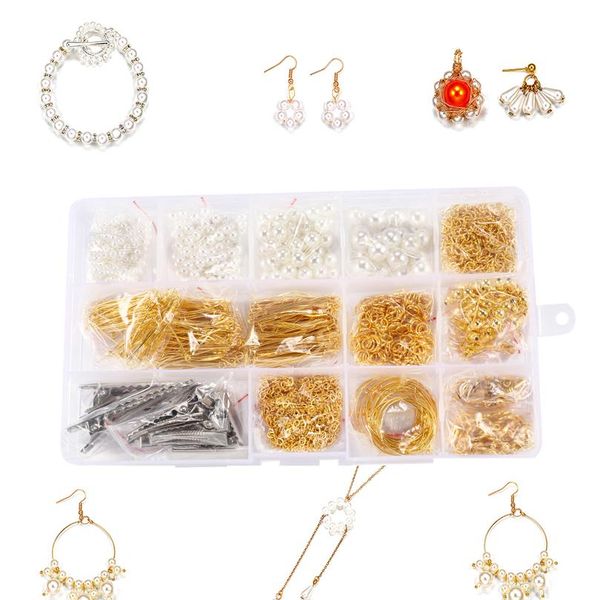 

1400pcs hairpin/earrings clasps/lobster clasp/flat head pin/loose pearls beads/ot clasp for jewelry making diy accessories wmtgas