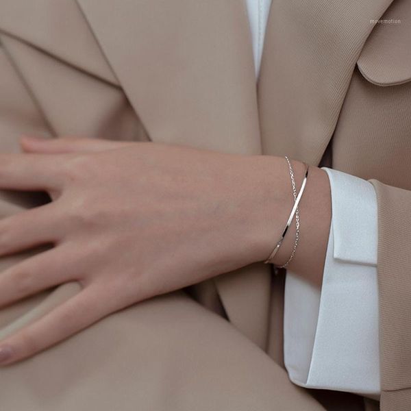 

cool breeze instagram small crowd design double bracelet small fresh1, Golden;silver