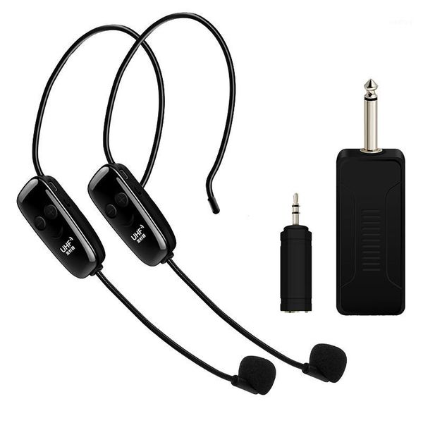 

u12f uhf one for two wireless headset microphone mixer suitable for teaching guides meeting lectures1