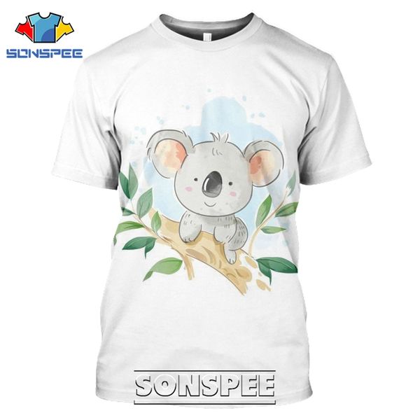 

koala men cartoon cute animal 3d print shirts plus size hentai hippie men clothing