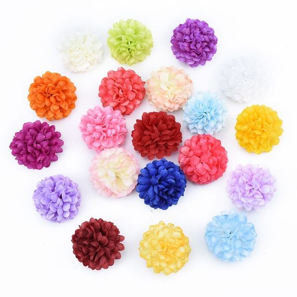 

5cm silk daisy heads flower wall home decor bridal accessories clearance diy christmas garlands wedding party artificial flowers