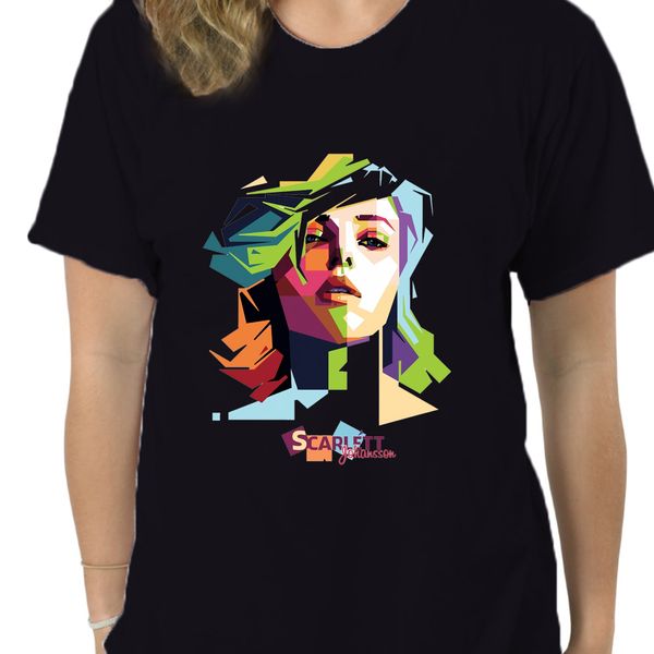 

men tshirt geometric celebrity scarlett johansson t shirt women t-shirt tees 1038e sport hooded sweatshirt hoodie