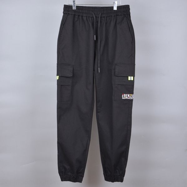 

2rxvy g men's 2020 spring and autumn pants trendy overalls casual black trousers large pocket leggings tight casual loose men's pa, Blue