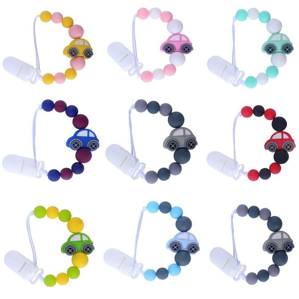 

соска бусины автомобилей ниппель подвеска держатель цепи круглый силиконовый charm клип младенца sqcjxw pingtoy