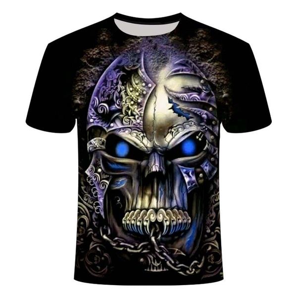 

skull skeleton punk rock gun vintage gothic 3d print shirts oversized comics hentai men clothing