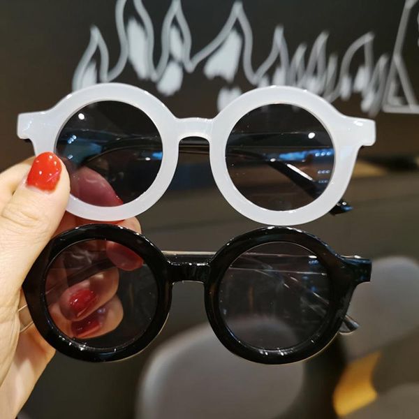 

kids sunglasses childrens uv protection metal round frame sunglasses childrens glasses trendy fashion baby sunglasses sqcvbi pingtoy, Blue