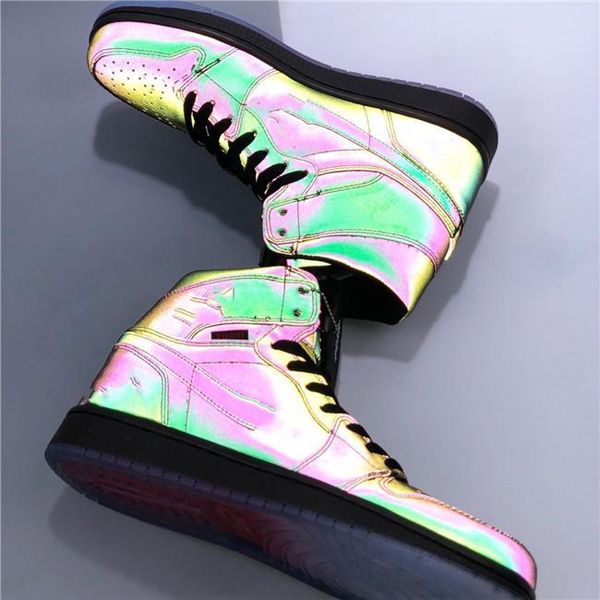 

jumpman 1s high fearless with multi color black lucky green designer shoes men mens fashion trainers schoenen