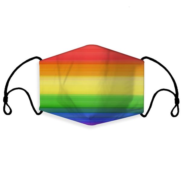 

dust replaceable luxury mask face designer with mask,reusable 5 layer filter rainbow bar fashion mask cotton disposable