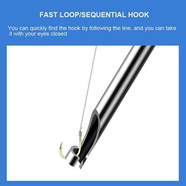 

1 шт. нержавеющая сталь безопасность abs галстук-крюк устройство вручную рыба для рыбы крюк крюк крюк крюк крючковой линия рыболовные снасти