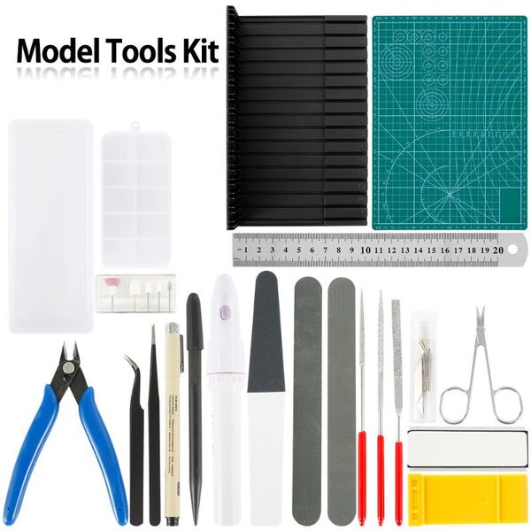 

hobby modelling tools set model diy accessories cutting mat self healing grinding machine polishing tools kit for gundam