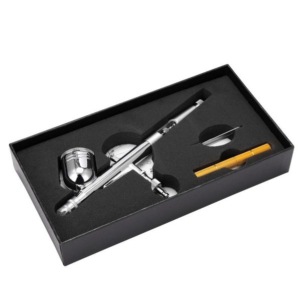 

airbrush set spray gun with 7cc color cup sandblasting gun mini wrentch and cleaning needle-tool for model making art painting