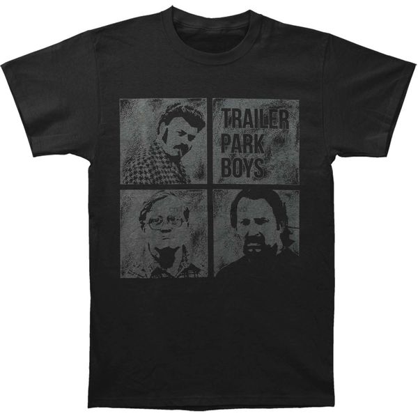 

trailer park boys mens blocks tee t-shirt blackknitted comfortable fabric(2) sport hooded sweatshirt hoodie