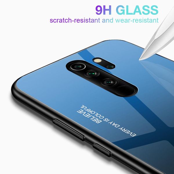 

luxury phone case redmi note 8 pro case gradient tempered glass case for xiaomi redmi note 7 6 5 pro 8 8a wmtwgb infant2005