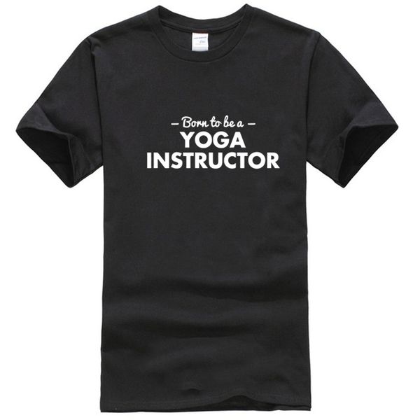 

born to be a yoga instructor letters printed t shirts new summer style casual short sleeve t shirt gift sport hooded sweatshirt hoodie